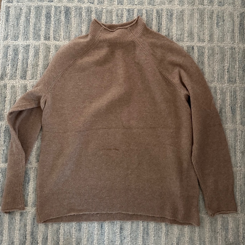J crew cashmere tan sweater